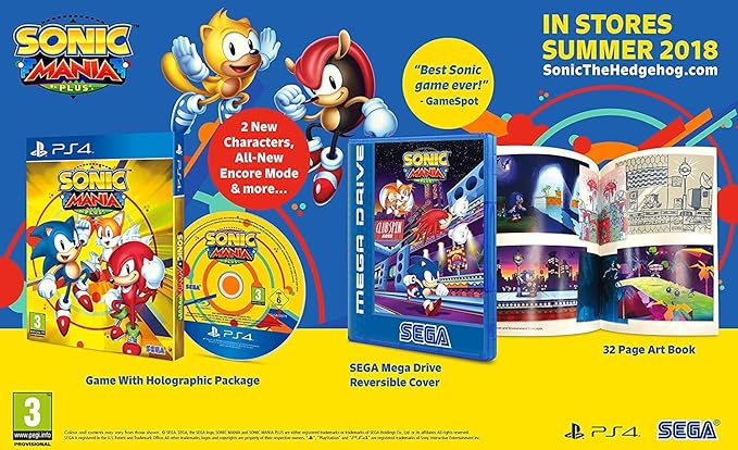 SEGA Sonic Mania Plus PlayStation 4 Video Game - T