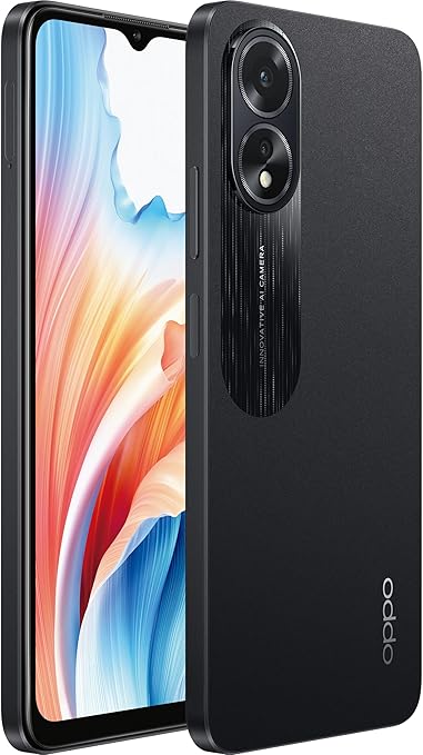 Oppo A38 Android Smartphone, Dual SIM Mobile Phone, 6GB RAM, 128GB Storage, Glowing Black (UAE Version) - T