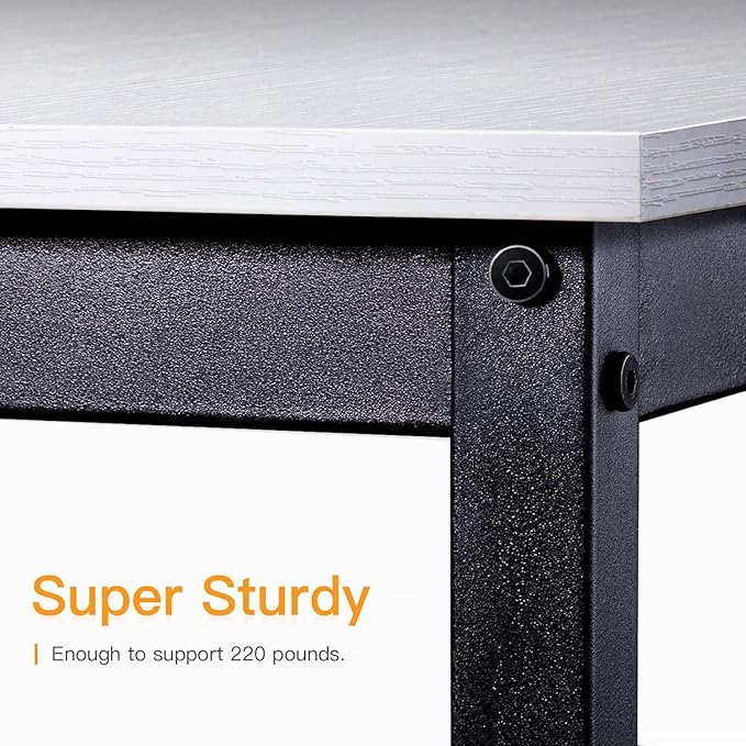 ACPLAY 50" L Shaped Desk Gaming Desk, L Desk Computer Corner Desk with Round Corner with Removable Shelf for Gaming Desk Home Office Writing Workstation - T