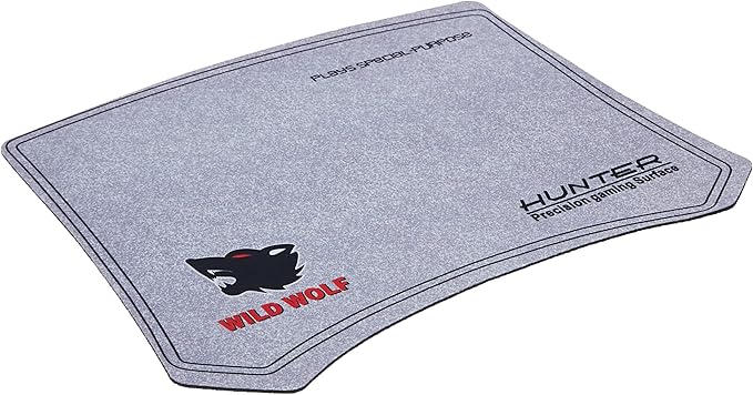 Gffice LKSM-X88 Cloth Mouse Pad Wild Wolf Design - Grey Black - T