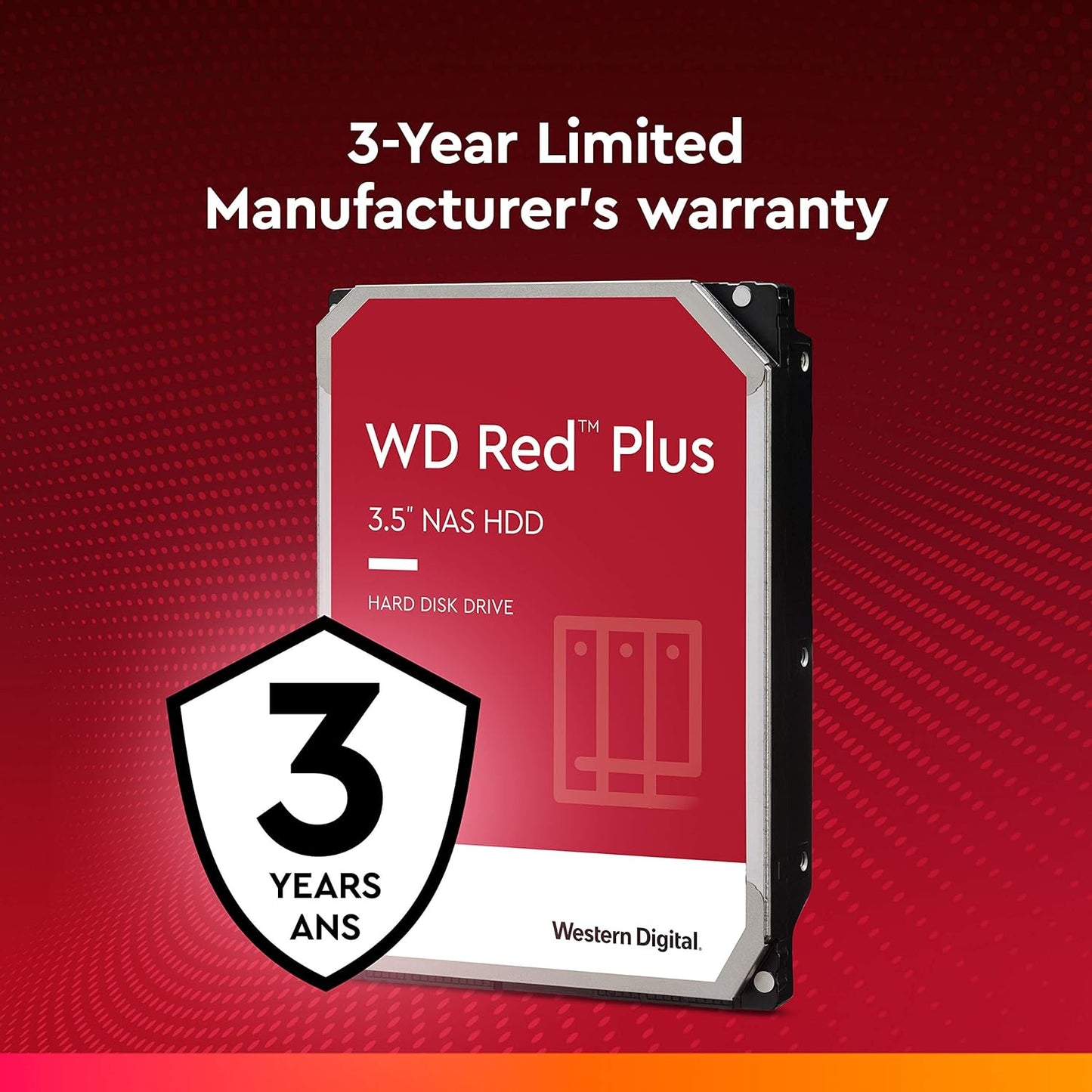 Western Digital WD Red Plus 8TB SATA 6Gb/s 3.5" HDD - T