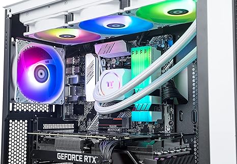 Thermaltake Frostbite 380 Gaming Desktop (AMD Ryzen™ 7 5800X 8-core, ToughRam RGB DDR4 3600Mhz 32GB Memory, NVIDIA® GeForce RTX™ 3080, 1TB NVMe M.2, Win10 Home) D3FB-B550-380-LCS - T