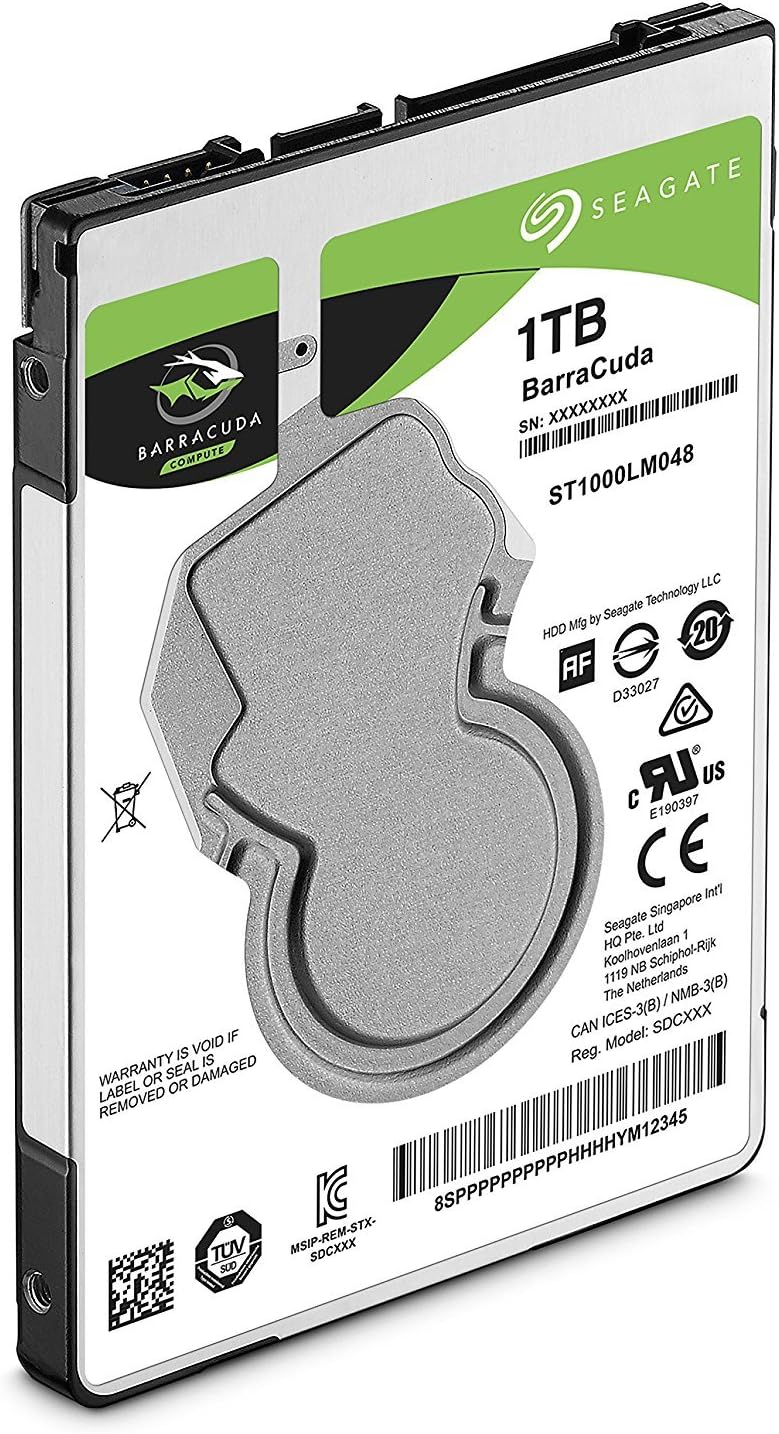 Seagate BarraCuda 1TB SATA III 2.5" Hard Drive - 5400RPM - T