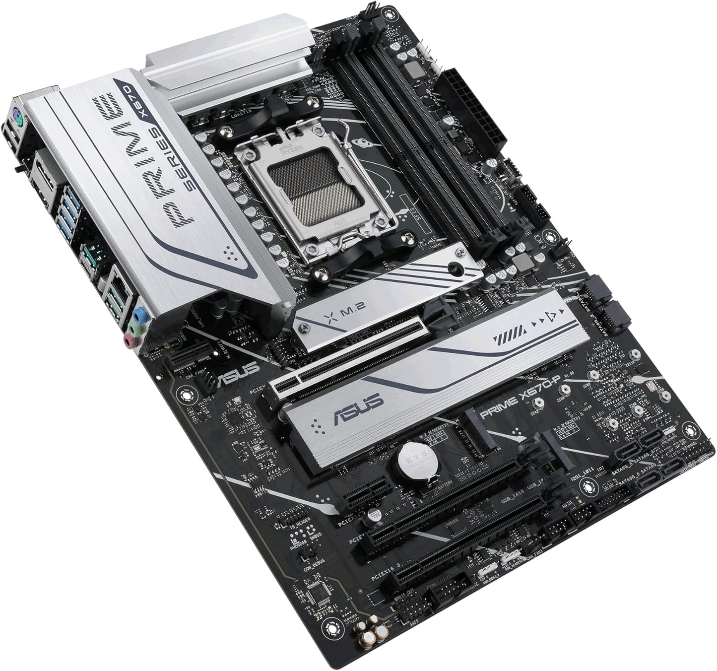ASUS Prime X670-P WiFi Socket AM5 (LGA 1718) Ryzen 7000 ATX motherboard(DDR5,three M.2 slots, USB 3.2 Gen 2x2 Type-C®, USB4® support, WiFi 6 and 2.5Gb Ethernet) - T