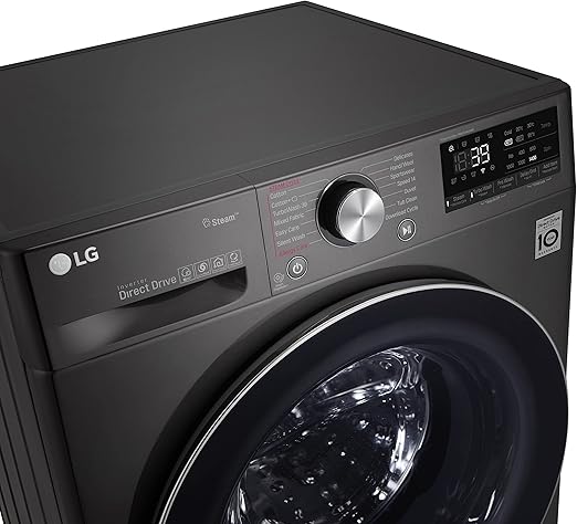 LG Vivace Washing Machine 9/5KG Dryer, with AI DD technology,Black- LG ThinQ™-F4R5VGG2E - T