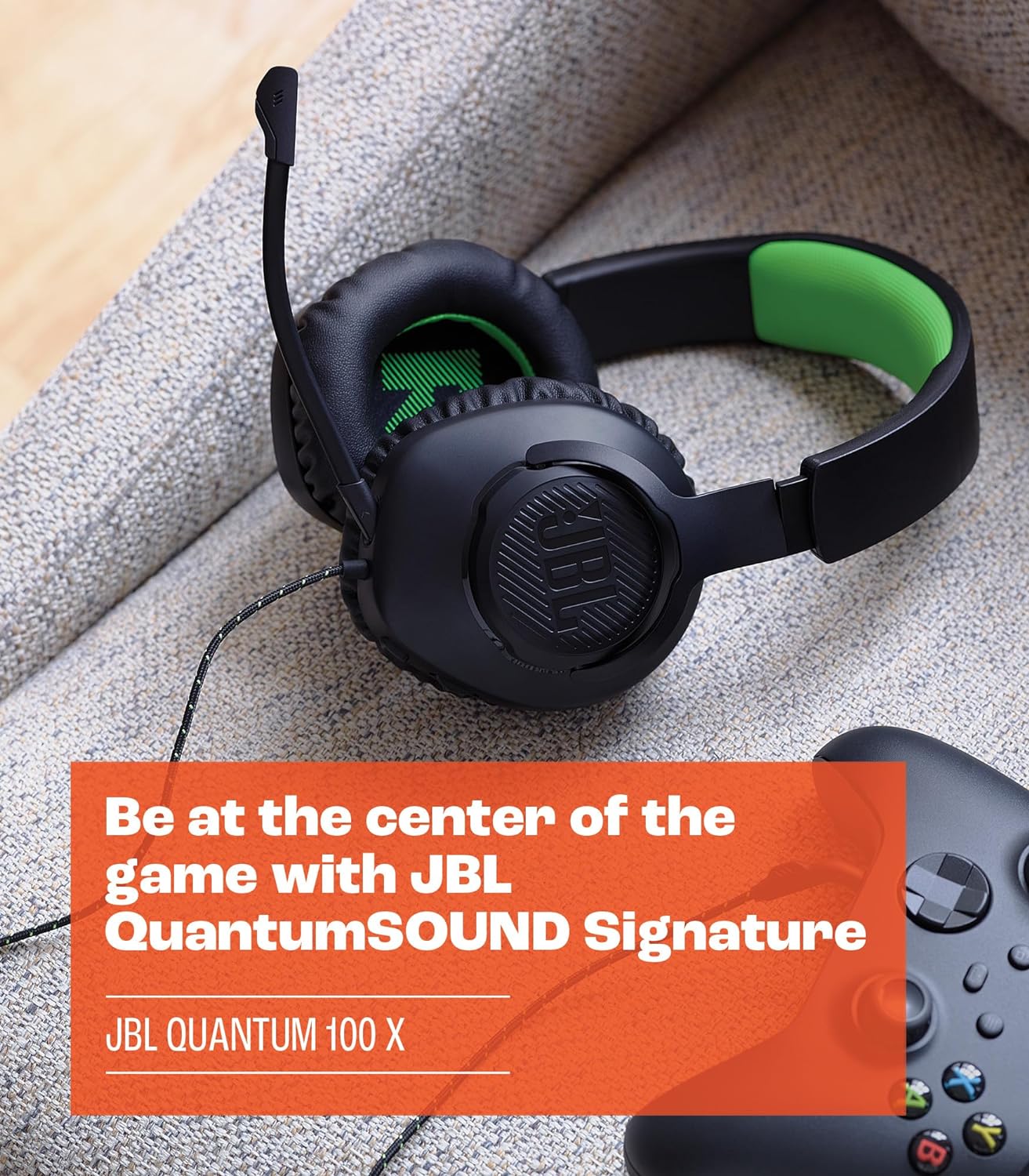 JBL Quantum 100X Console - Gaming Headset for Xbox (Black) - T