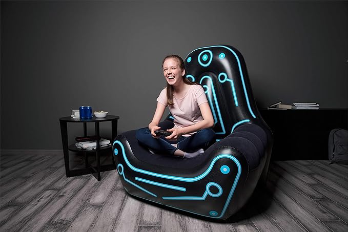 Bestway Gaming Chair, Inflatable Indoor Armchair for Adults and Kids - T