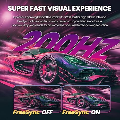 CRUA 30" Curved Gaming Monitor, 144Hz(HDMI)/200Hz(DP) Ultrawide Computer Monitor, WFHD(2560 * 1080P) VA Screen,21:9,1500R,99% sRGB, PC Monitors Support FreeSync, Support Wall Mount- Black - T