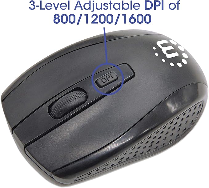 Manhattan Wireless Keyboard and Optical Mouse Set - 178990 - Black - T