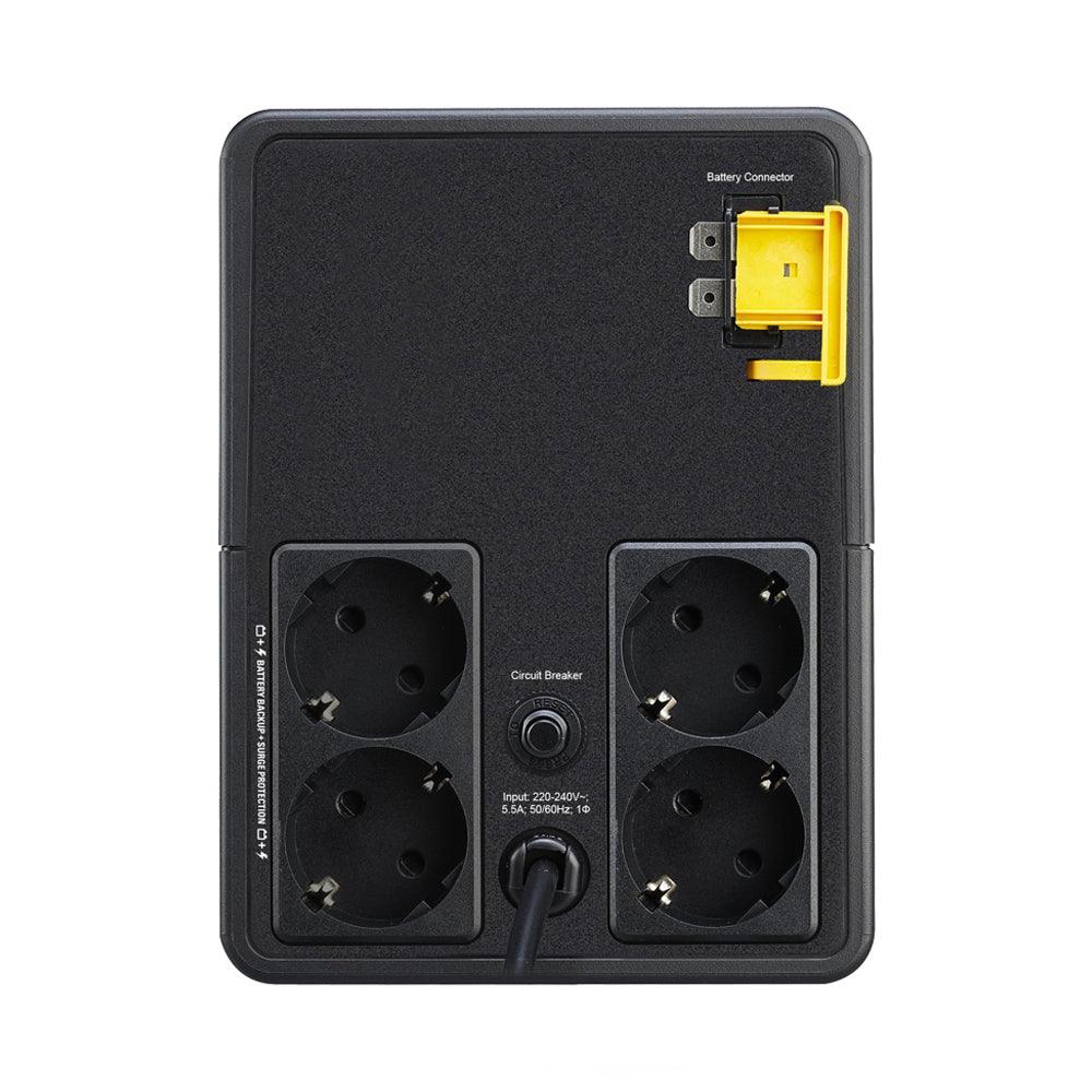 Easy Ups 900Va, 230V, Avr, Schuko Sockets 1.2meter Black - T