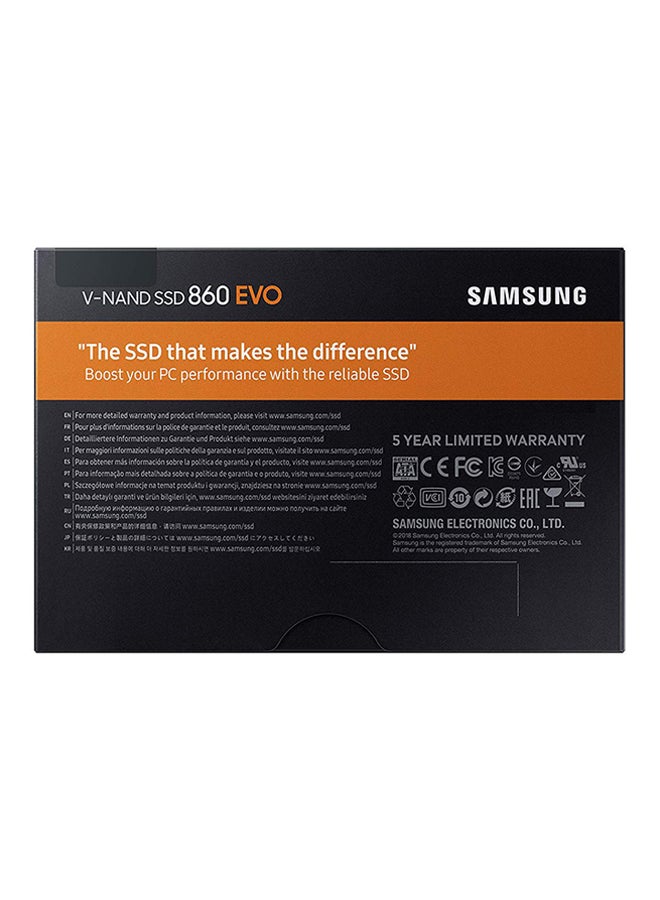 860 EVO SATA III Internal SSD Black - 1 TB Black