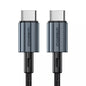 Cheotech Type-c to Type-c PD60W fast charge 1.2m cable black,Braid +Aluminum shell