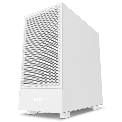 NZXT H5 Flow - All White CC-H51FW-01 White SGCC Steel, Tempered Glass ATX, Micro-ATX, mini-ITX Computer Cases