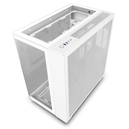 NZXT H9 Elite - All White - CM-H91EW-01 - Premium Dual-Chamber - Mid-Tower - RGB Fans - Case