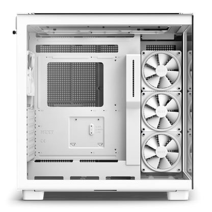 NZXT H9 Elite - All White - CM-H91EW-01 - Premium Dual-Chamber - Mid-Tower - RGB Fans - Case