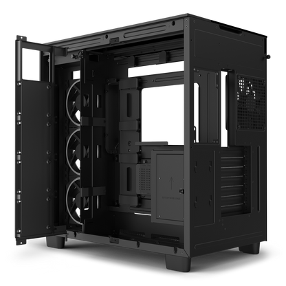 NZXT H9 Elite - All White - CM-H91EW-01 - Premium Dual-Chamber - Mid-Tower - RGB Fans - Case