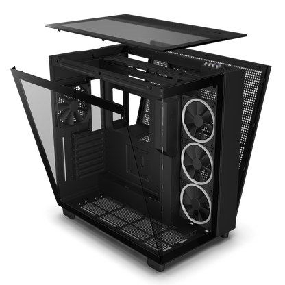 NZXT H9 Elite - All White - CM-H91EW-01 - Premium Dual-Chamber - Mid-Tower - RGB Fans - Case