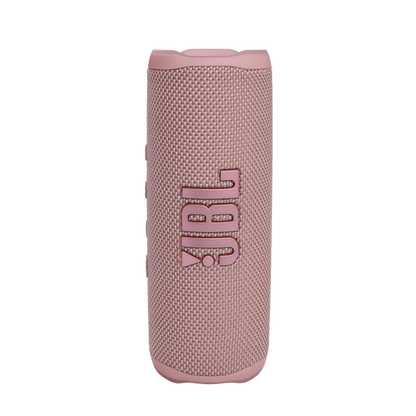 JBL Flip 6 Bluetooth box in Pink: Waterproof portable speaker with 2-way speaker system for powerful sound, up to 12 hours of wireless music play. - T