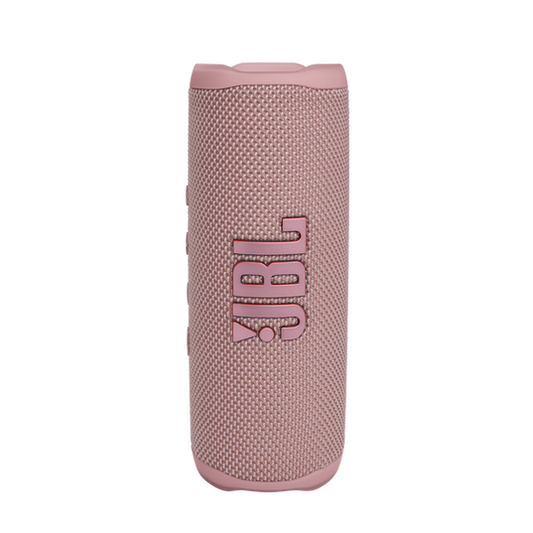 JBL Flip 6 Bluetooth box in Pink: Waterproof portable speaker with 2-way speaker system for powerful sound, up to 12 hours of wireless music play. - T