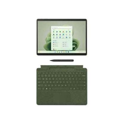 Microsoft Surface Pro 9, 2-in-1 Laptop Business Laptop, Intel Core i7-1255U, 256GB SSD, 16GB RAM, Intel Iris Xe Graphics, 13 Inch, Windows 11 - Green - T
