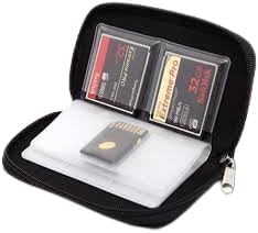 MySouq-Store 1PCs Memory SD Card Case,1 Packs Micro SD Card Holder Wallet Storage 22 Slot SD Micro SD CF SDHC SDXC MMC Secure Digital Compact Flash Cards