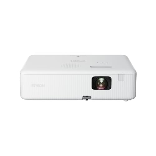 Epson CO-W01 WXGA Projector, 3LCD technology, 3,000 lumen brightness, 378inches screen size, White, Compact