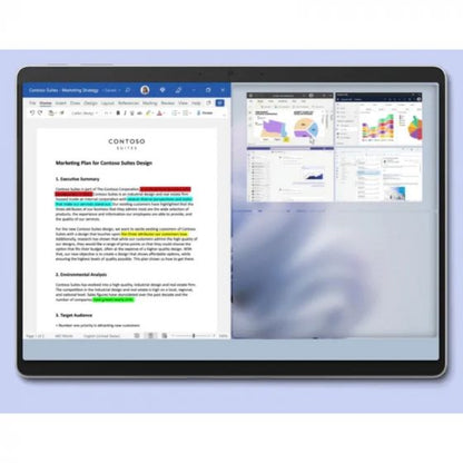 Microsoft Surface Pro 9, 2-in-1 Laptop Business Laptop, Intel Core i7-1255U, 256GB SSD, 16GB RAM, Intel Iris Xe Graphics, 13 Inch, Windows 11 - Green - T