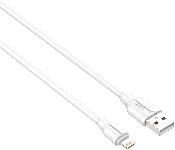 Ldnio LS371 Data Cable Charger And Sync 1M 2.1A Current Max Lightning To USB - White