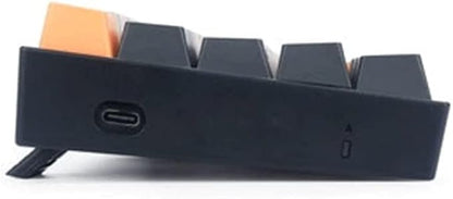 Redragon K606 LAKSHMI 60% Mechanical Gaming Keyboard - (BLUE Switch) - White LED Backlighting - 61 KEYS - Detachable Cable | (K606-OG&GY&BK)