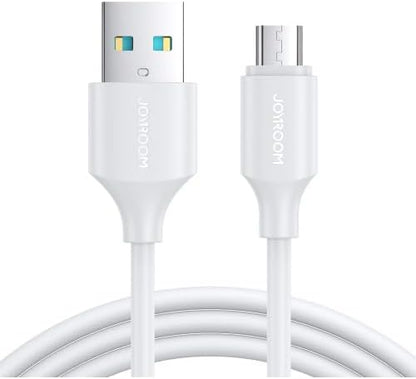 JOYROOM S-UM018A9 2.4A USB-A to Micro Fast Charging Data Cable 1m-White S-UM018A9 2.4A USB-A to Micro Fast Charging Data Cable 1m-White