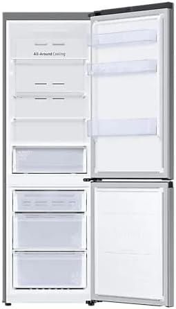 Samsung RB34T671FS9 No Frost 344 Liters - 13 Cubic Feet Refrigerator with Freezer on Bottom, Silver- (local warranty)