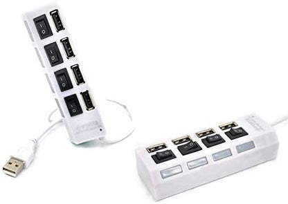 High speed mini 4 port usb hub usb 2.0 hub for laptop pc computer-black