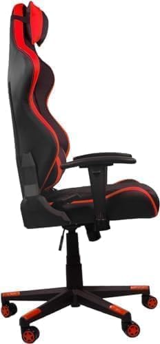 Alamal Leather Gaming Chair High Back Tilting Adjustable Arms and Back Support, Red