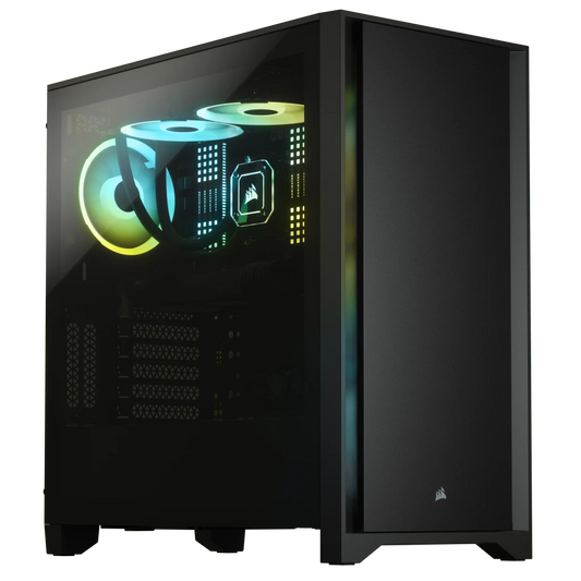 Corsair 4000D Tempered Glass Mid-Tower ATX Case — Black - CC-9011198-WW