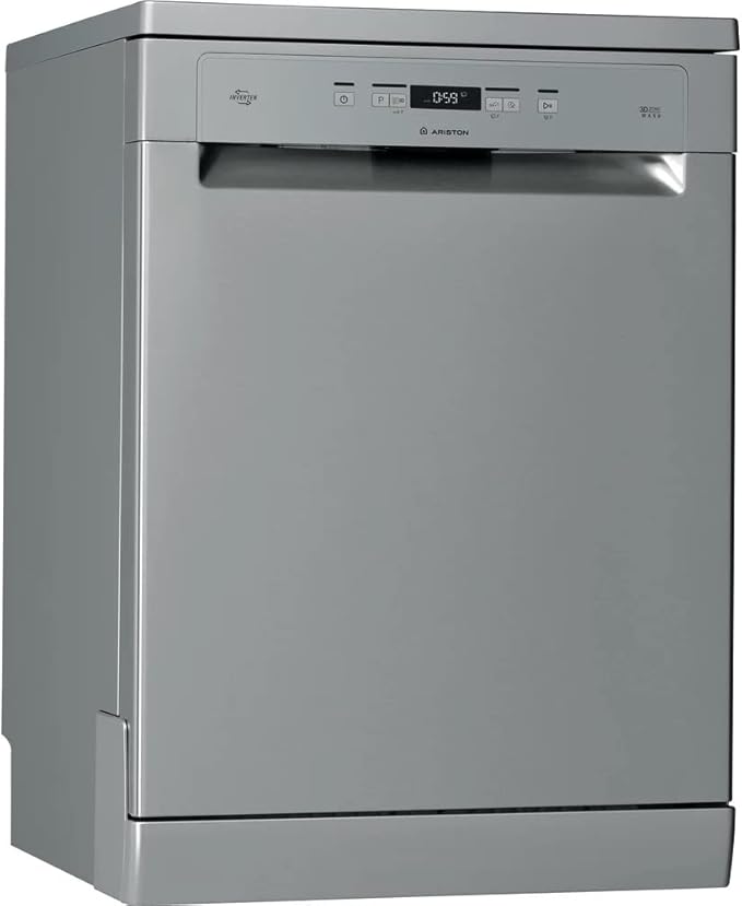 ARISTON DISHWASHER: FULL SIZE, 7 Programs, 14 Persons, Inverter Motor INOX COLOR - LFC 3C33 WF X