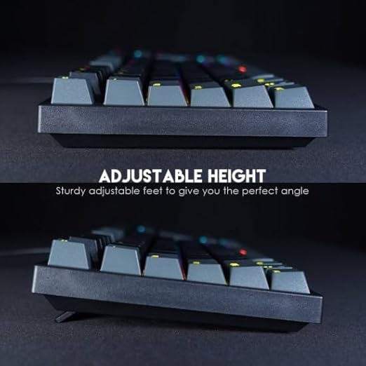 FANTECH ATOM MK886 RGB Mechanical Gaming Keyboard – BLUE Switch Black