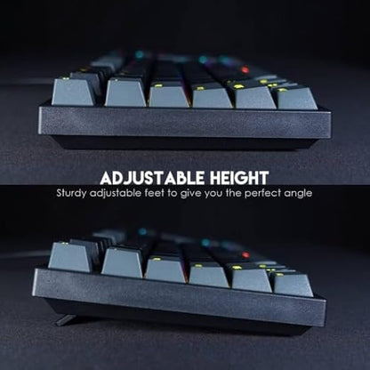 FANTECH ATOM MK886 RGB Mechanical Gaming Keyboard – BLUE Switch Black