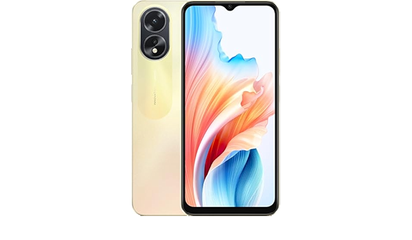 Oppo A38 Android Smartphone, Dual SIM Mobile Phone, 6GB RAM, 128GB Storage, Glowing Gold (UAE Version) - T