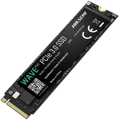 HIKSEMI SSD WAVE Pro(P) 512G, PCIe Gen 3 x 4, NVMe, 80.15 mm × 22.15 mm × 2.38 mm Up to 3500MB/s read speed, 1800MB/s write speed, Internal Solid State Drive, 5 years warranty