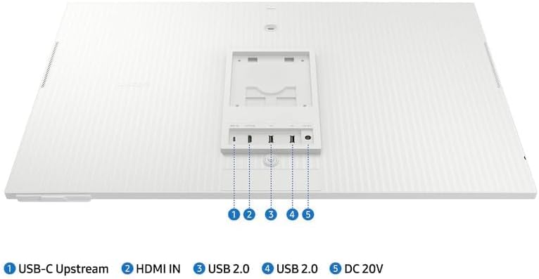 Samsung 32-Inch M80C UHD 4K Smart Monitor, with Streaming TV, USB-C Ergonomic Stand and SlimFit Camera, 60hz Frame Rate, 4ms GtG, Local Warranty