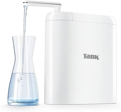 Tank Pro Water Filter - 6 Purification Compressed Functions, White, 1 Year Warranty