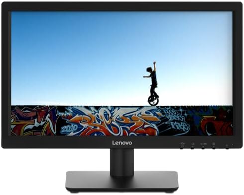 Lenovo HD monitor, 18.5 inch, LED, Black - 61E0KCT6UK