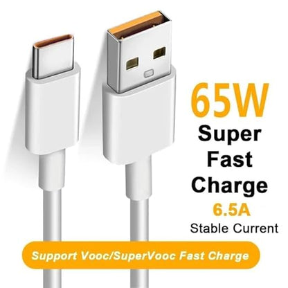 Super VOOC/SuperDart/Wrap cable Very Fast Charging Cable (6.5A (65W))