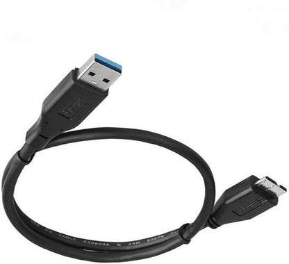 Zonic z1011 external hard disk usb 3.0 data cable for hard disk and charger tablet super speed 50cm - black