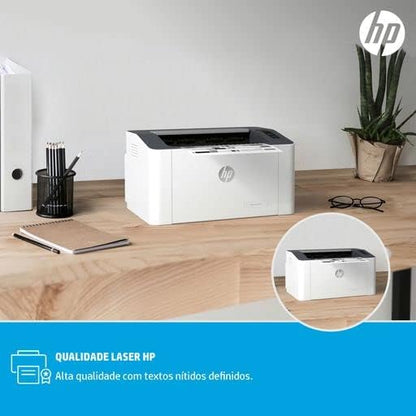 HP 107a Laser Printer, 4ZB77A - White