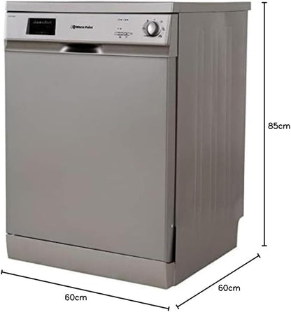 White Point Freestanding Dishwasher, 13 Persons, 6 Programs, Silver- WPD 136 HDS - Dishwashers - Large Home Appliances