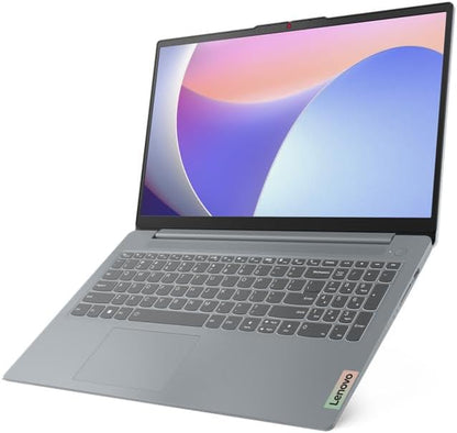 Lenovo IdeaPad Slim 3 83ER007YED, Intel Core i5-12450H, 8GB Ram, 512 SSD, Integrated Intel UHD Graphics,Win11, Arctic Grey, 2 Years Warranty, Free Laptop Bag