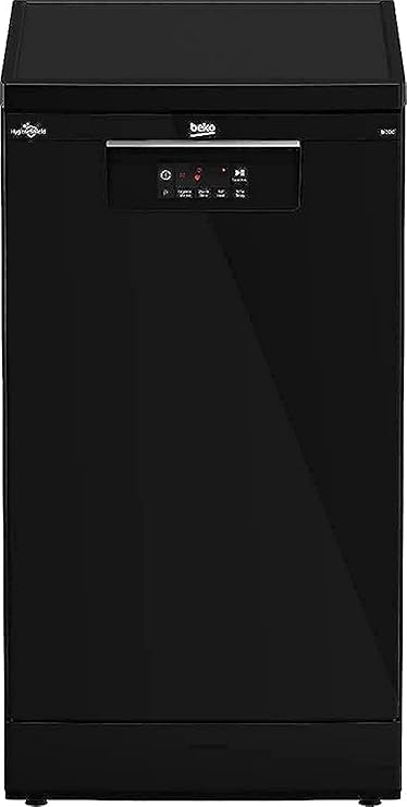 Beko dishwasher 45 cm 5 program 10 person - black led display - half load - time delay -inv