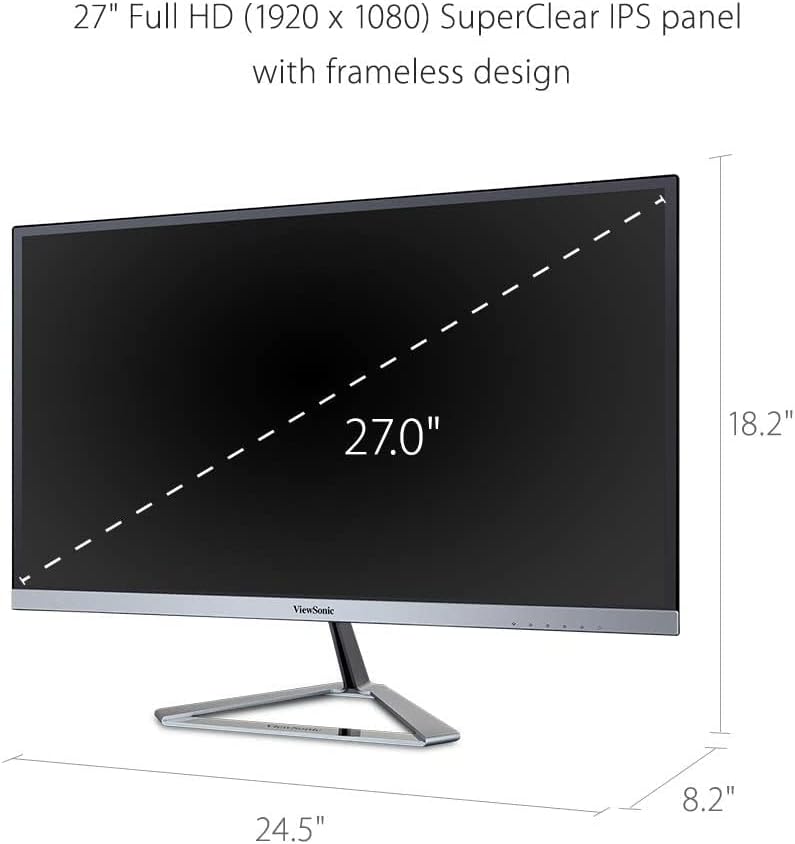 ViewSonic VX2776-SH LCD Monitor with Frameless Bezel Panel - 27 Inches