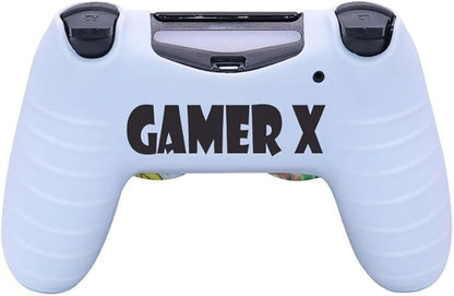 PS4 Controller Cover Case black with color Dots with Pair grip (1) - T